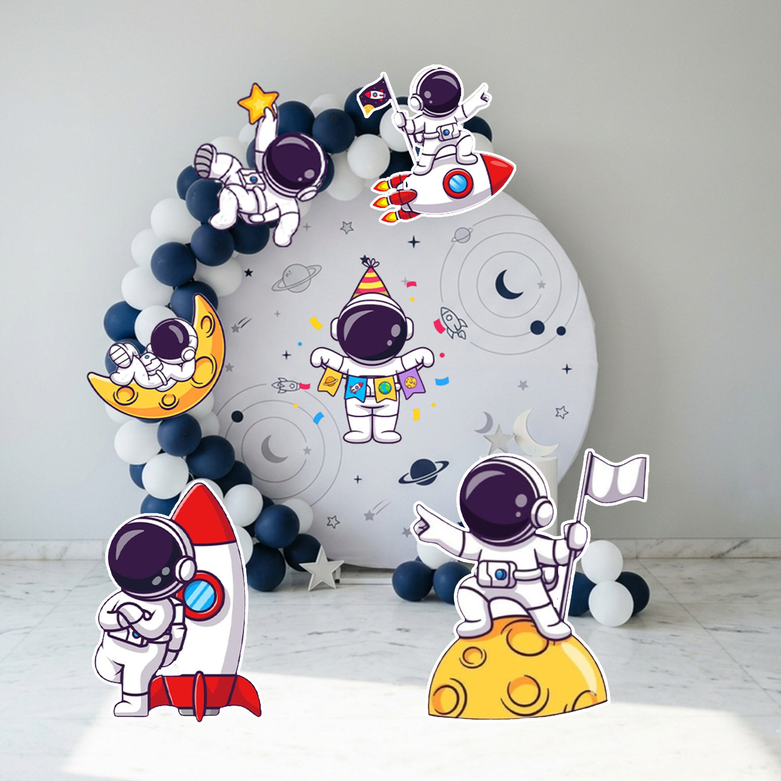Premium Astronaut Theme Cutouts Set - Image 2
