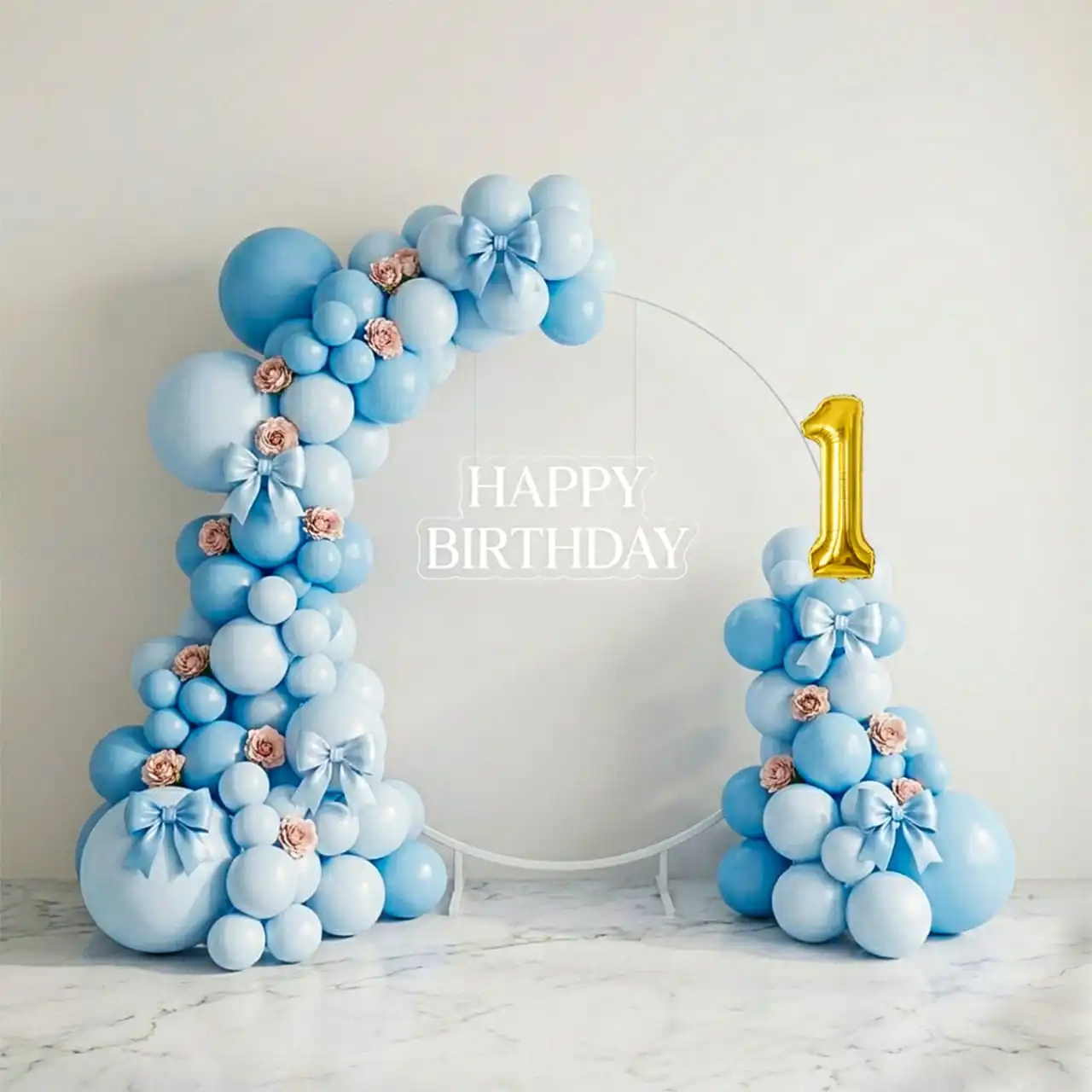 1 Number Golden Foil Balloon (32 Inch) - Image 4