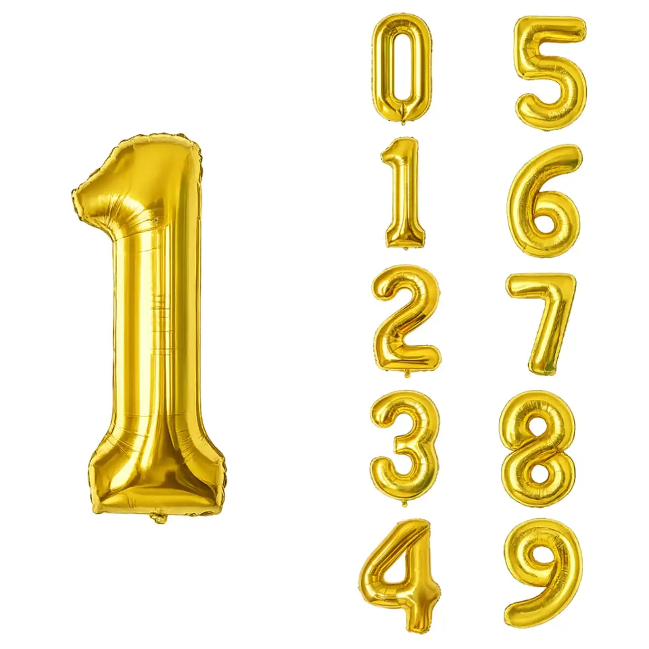 1 Number Golden Foil Balloon (32 Inch)